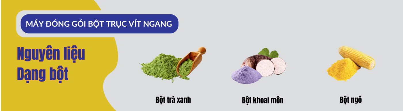 Máy đóng gói bột trục vít ngang