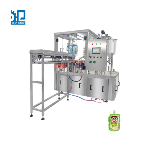 Máy đóng gói thạch túi có gắn nắp
