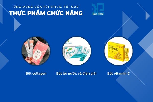 Ứng dụng của túi stick trong ngành thực phẩm chức năng