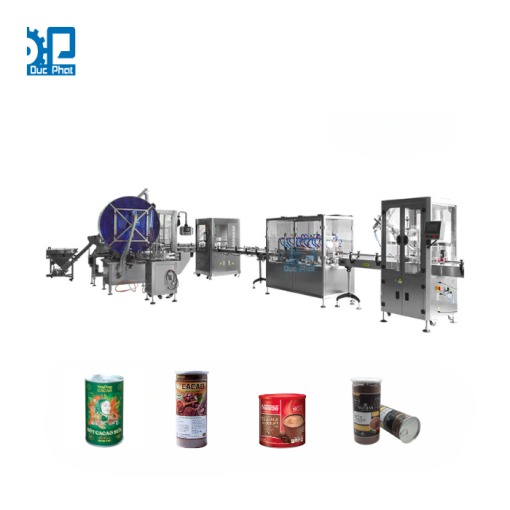 Máy đóng gói bột cacao lon thiếc
