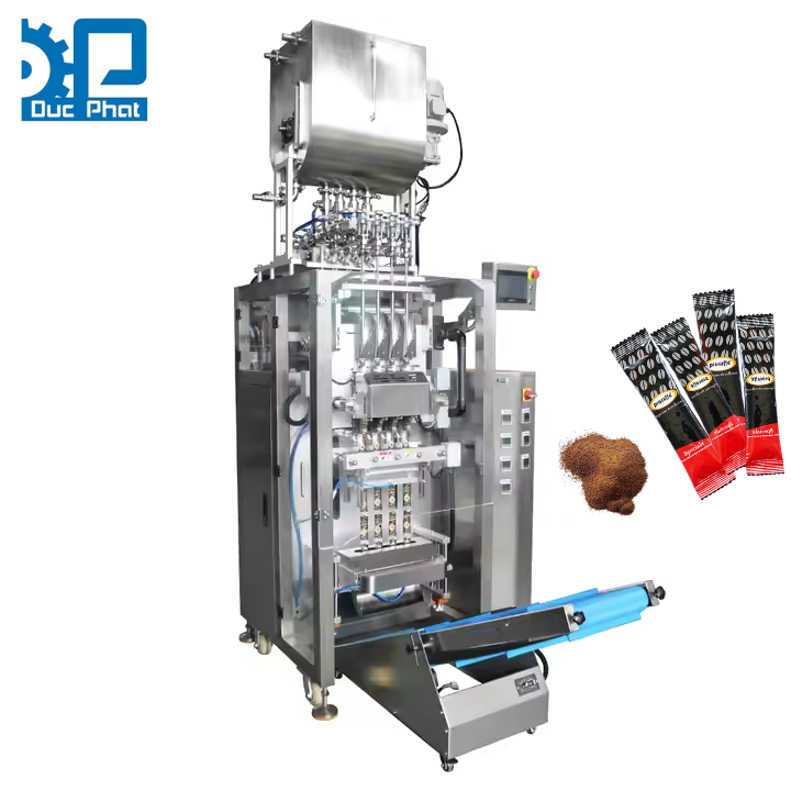 Máy đóng gói cà phê bột hòa tan 4 line