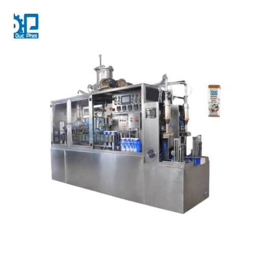 Máy đóng gói nước cốt dừa hộp giấy bán tự động