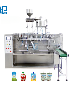 Máy đóng gói nước cốt dừa túi sẵn gắn nắp