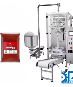Máy đóng gói sate túi bụng máng cổ áo