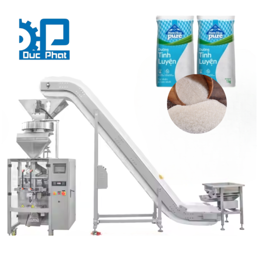 Máy đóng gói cân định lượng đường túi bụng 500 gam