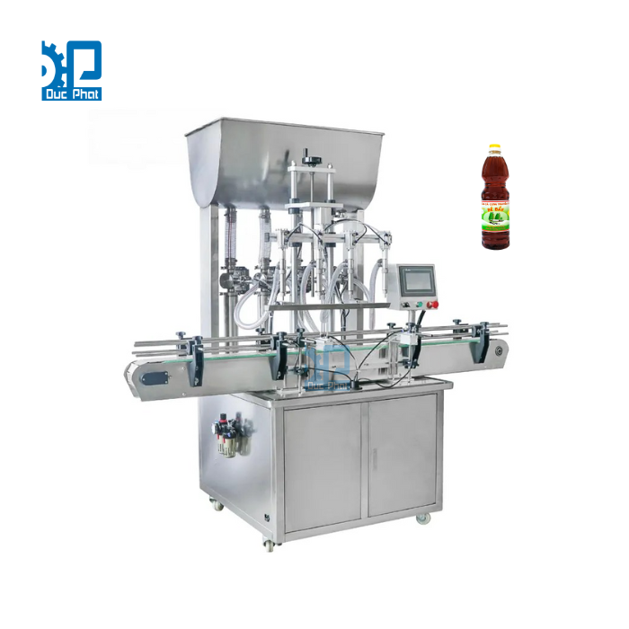 Máy chiết chai nước mắm bán tự động