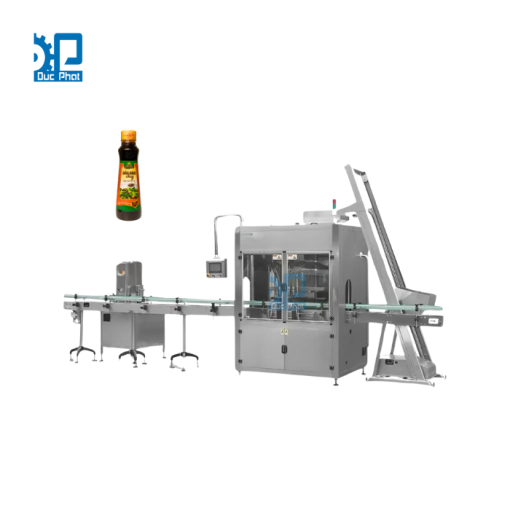 Máy chiết rót đóng nắp chai dầu hào tự động