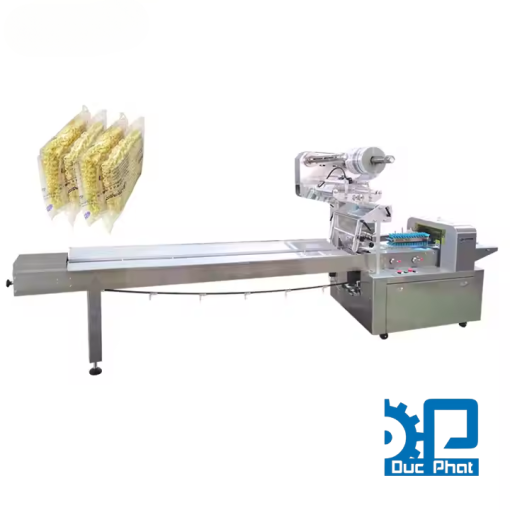 Máy đóng gói mỳ túi bụng nằm ngang cuộn màng trên
