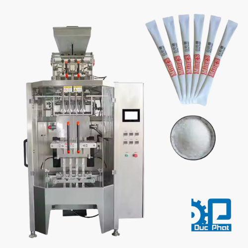 Máy đóng gói bột rau câu túi que 4 line